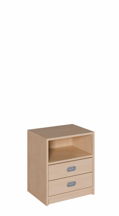 K Schrank 60 cm, 2 Schübe/Regal